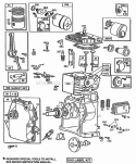 CylinderCrankcaseCyl Head Diagram and Parts List for 080202-1694-01  Briggs and Stratton Engine